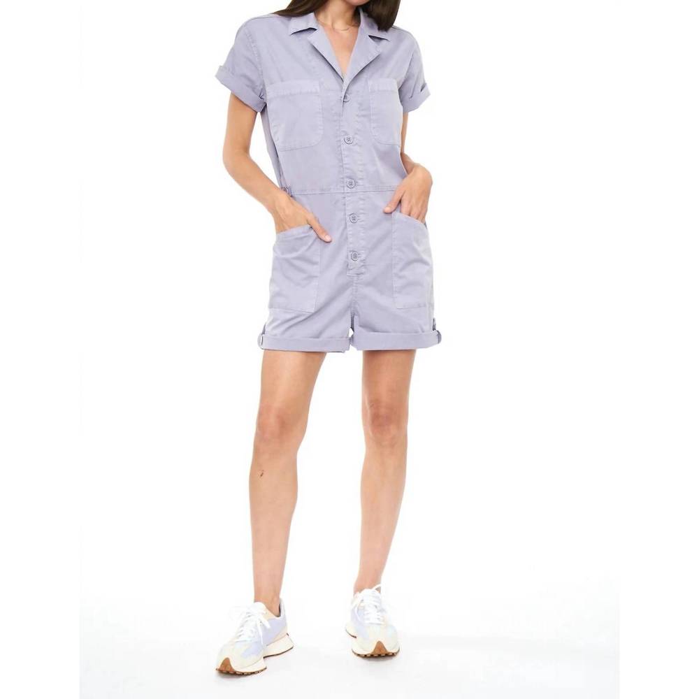 pistola Lavender Short-Sleeve Utility Romper